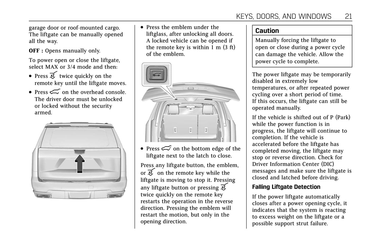 2021 Cadillac Escalade Owner's Manual | English