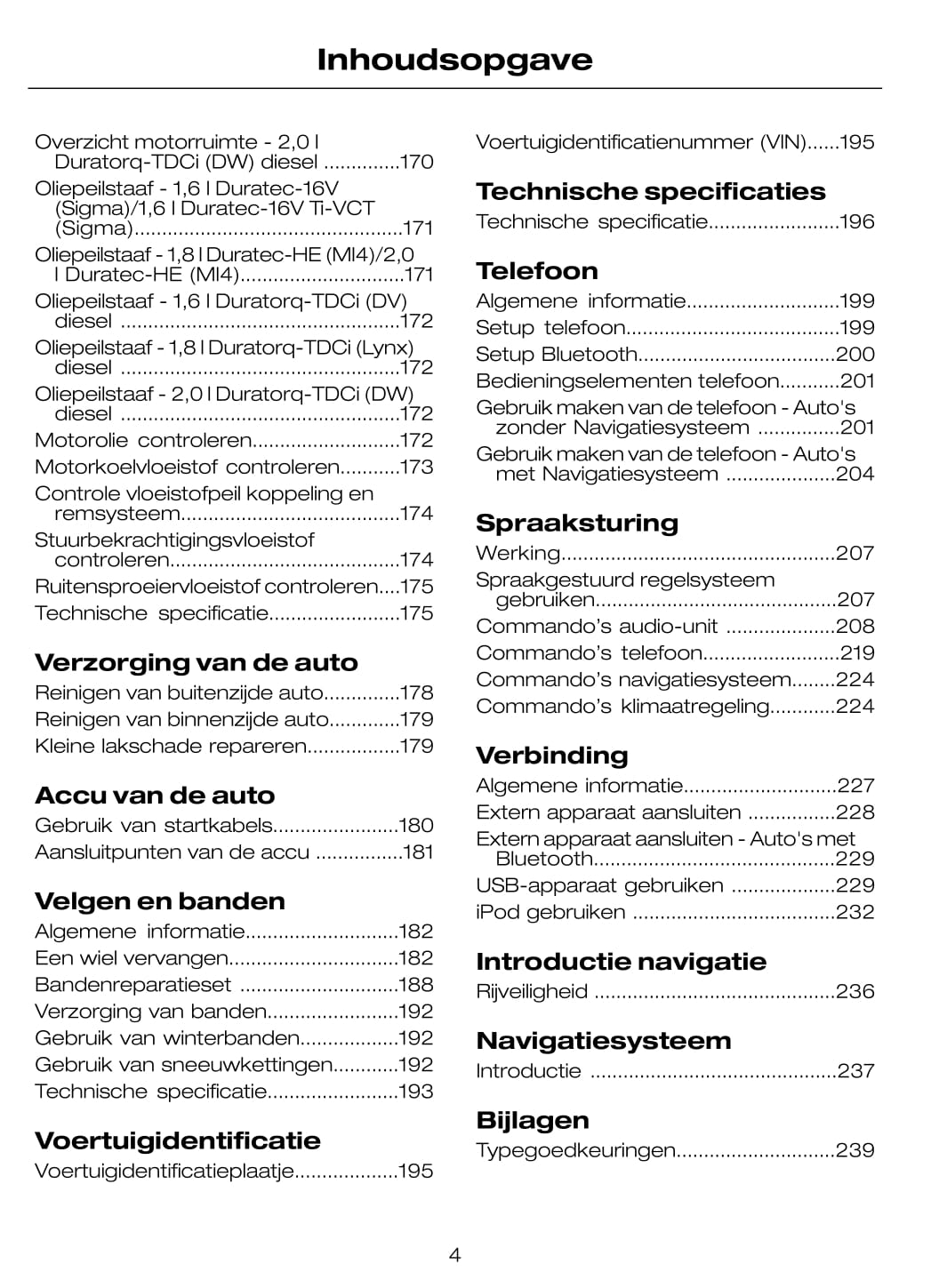 2009-2010 Ford C-Max/Grand-C-Max Owner's Manual | Dutch