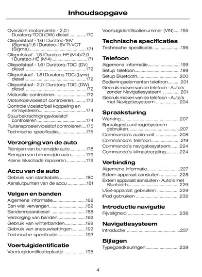 2009-2010 Ford C-Max/Grand-C-Max Owner's Manual | Dutch