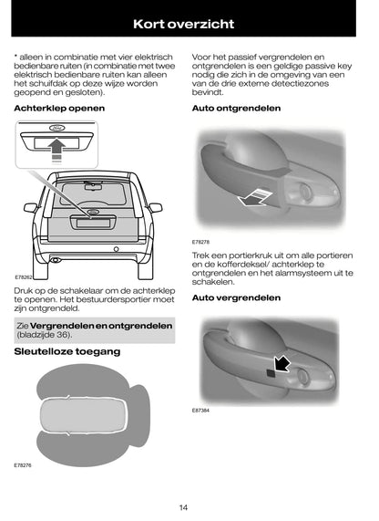 2009-2010 Ford C-Max/Grand-C-Max Owner's Manual | Dutch