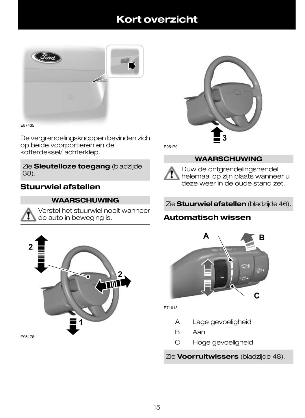 2009-2010 Ford C-Max/Grand-C-Max Owner's Manual | Dutch