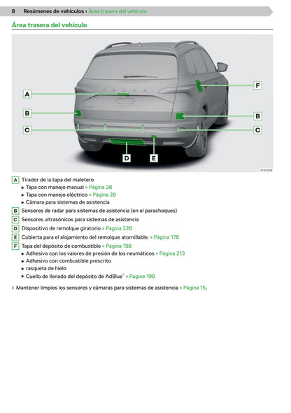 2018-2020 Skoda Karoq Bedienungsanleitung | Spanisch