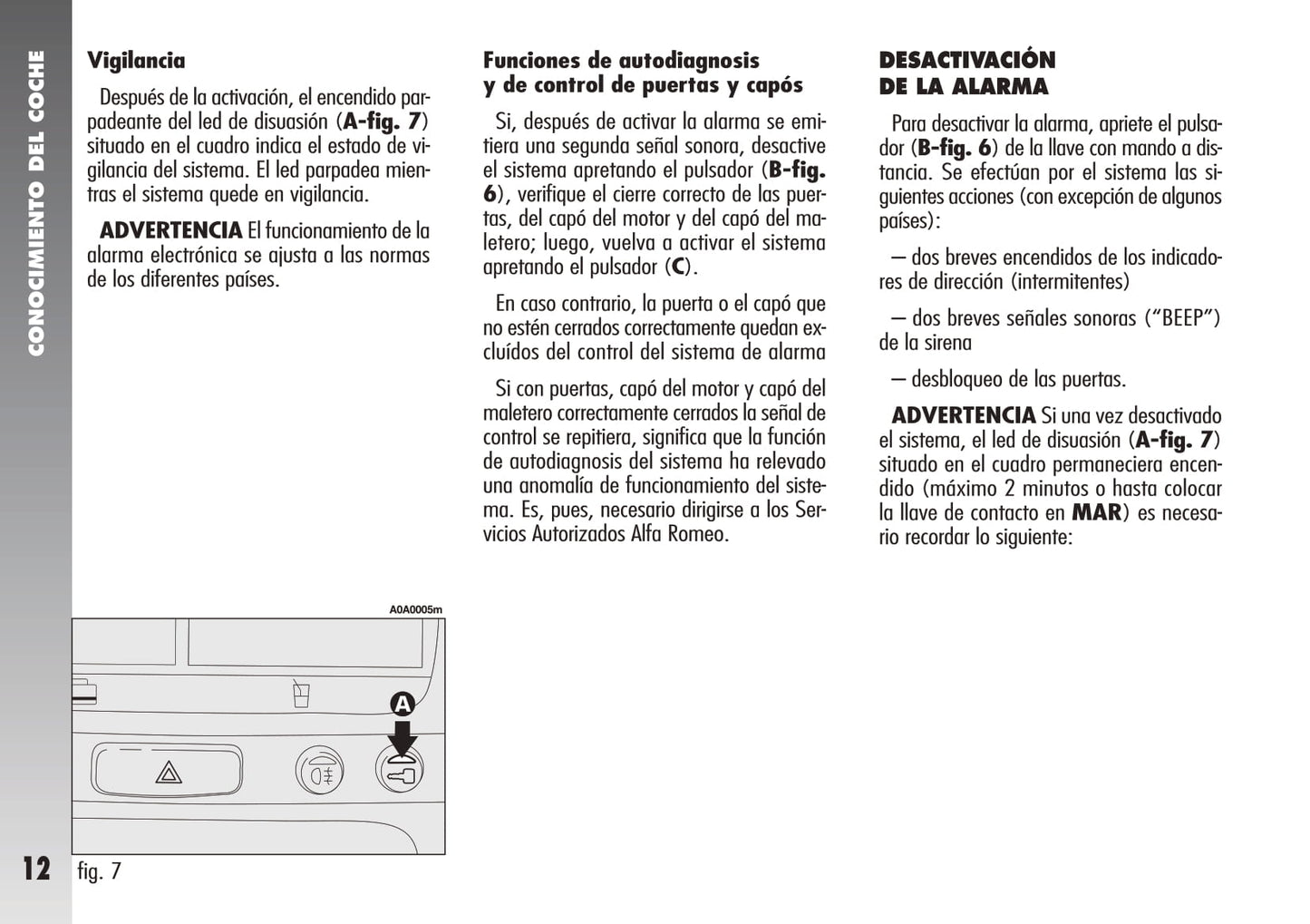 2007-2010 Alfa Romeo 147 GTA Owner's Manual | Spanish