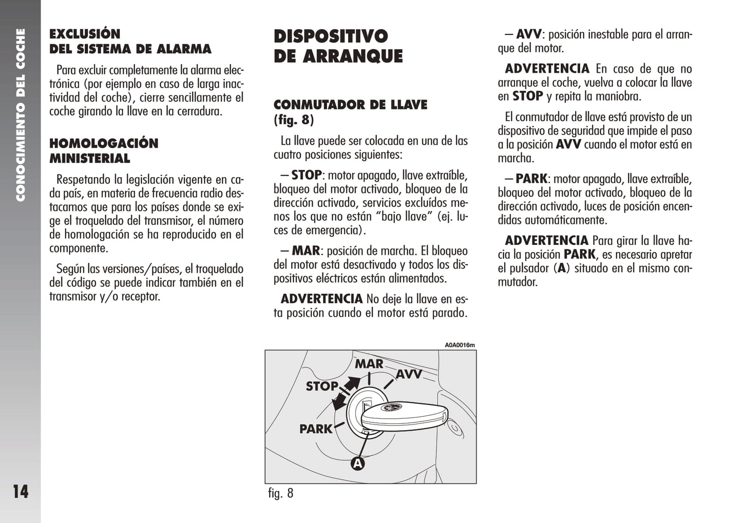 2007-2010 Alfa Romeo 147 GTA Owner's Manual | Spanish