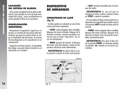 2007-2010 Alfa Romeo 147 GTA Owner's Manual | Spanish