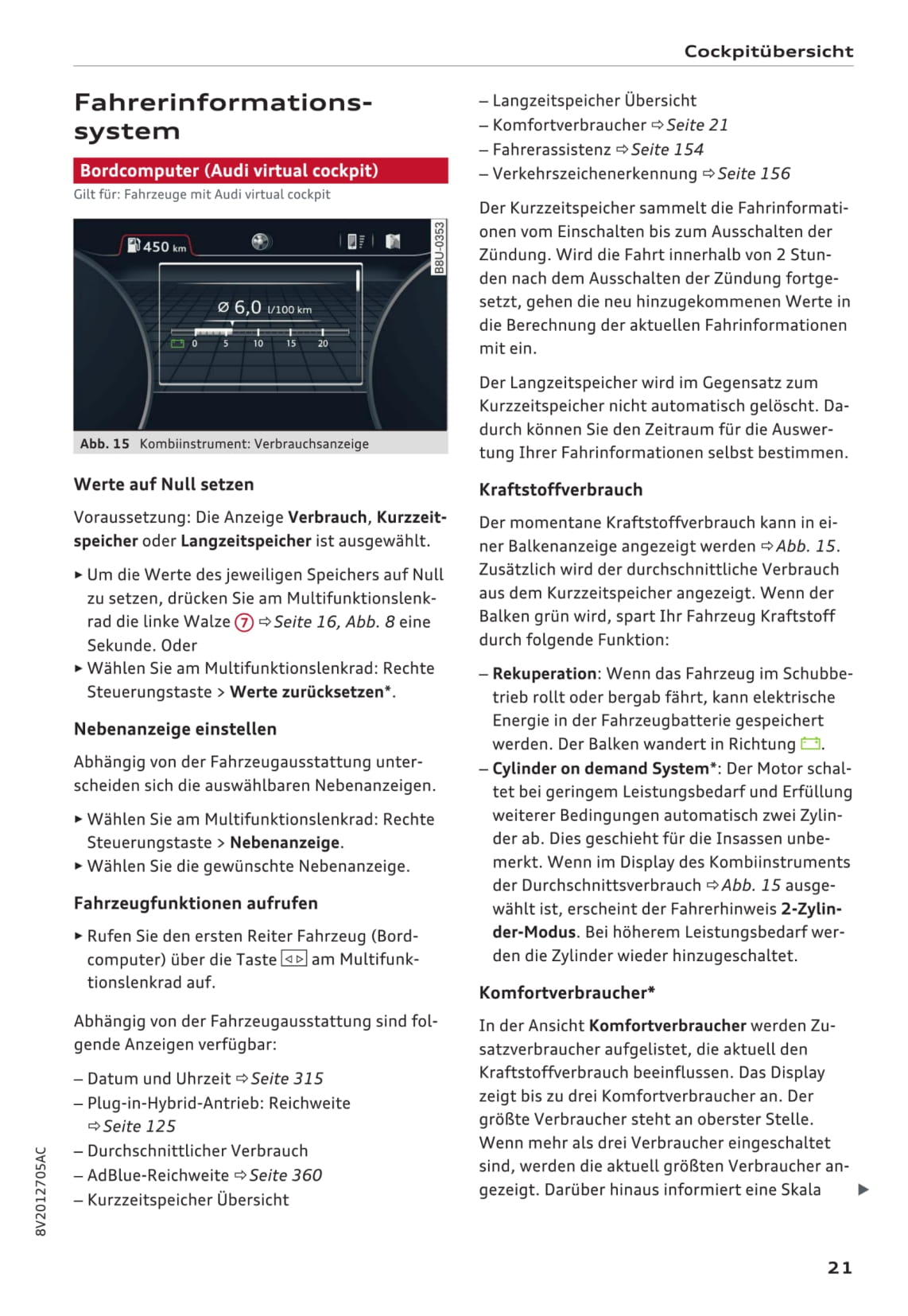 2016-2017 Audi A3/A3 Cabriolet/A3 Limousine/A3 Sportback/A3 Sportback e-tron/A3 Sportback g-tron/S3/S3 Cabriolet/S3 Limousine/S3 Sportback Owner's Manual | German