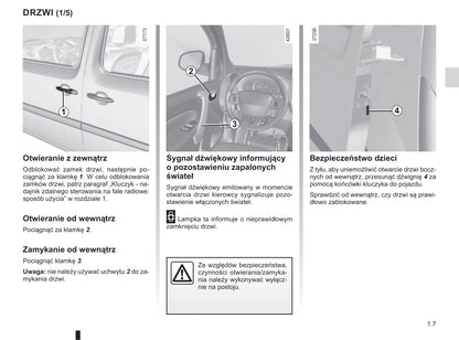 2019-2020 Renault Kangoo Owner's Manual | Polish