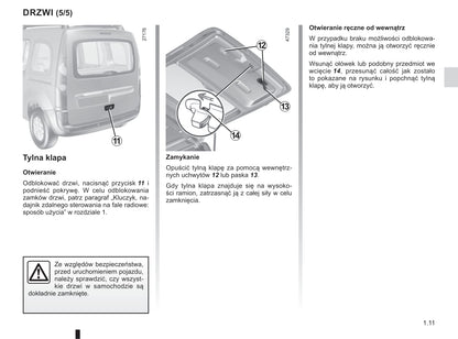 2019-2020 Renault Kangoo Owner's Manual | Polish