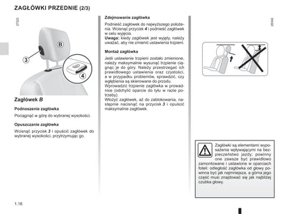 2019-2020 Renault Kangoo Owner's Manual | Polish