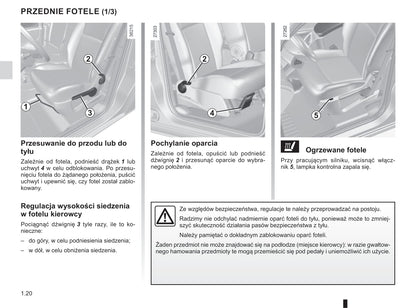 2019-2020 Renault Kangoo Owner's Manual | Polish