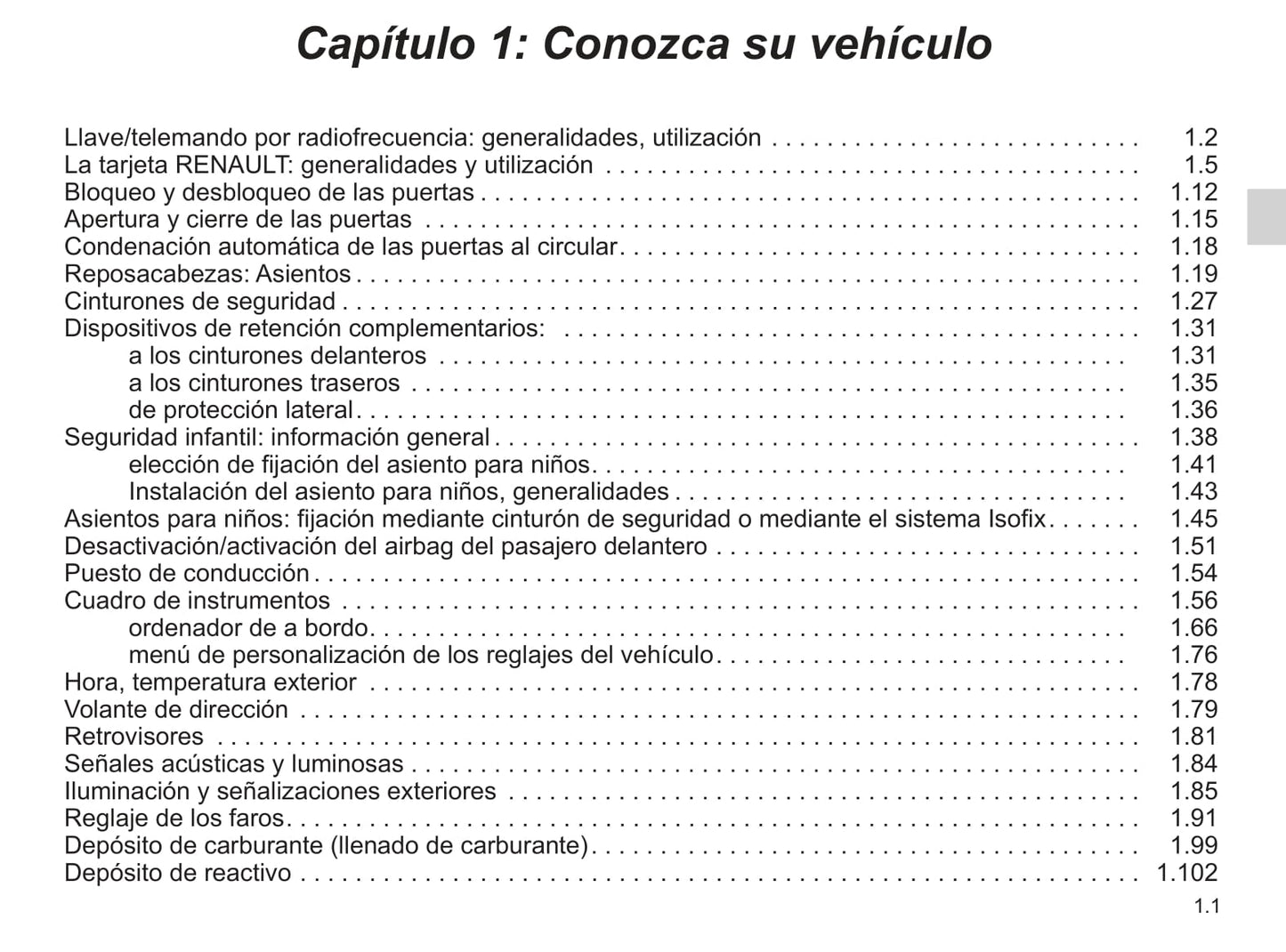 2018-2019 Renault Talisman Owner's Manual | Spanish