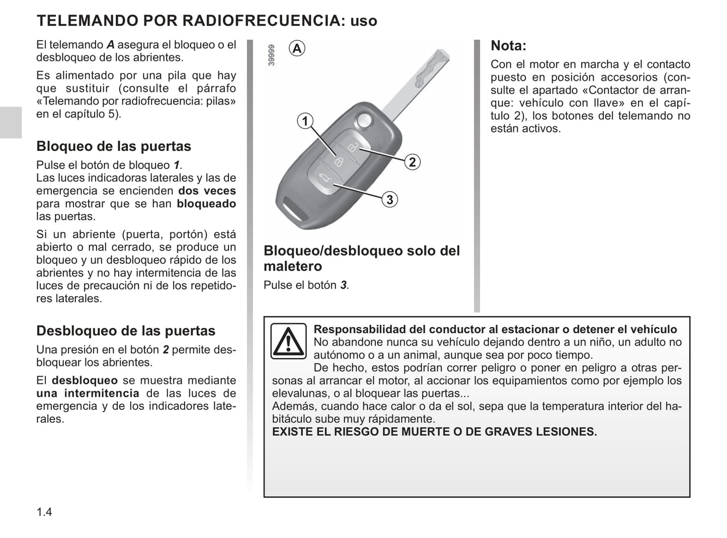 2018-2019 Renault Talisman Owner's Manual | Spanish