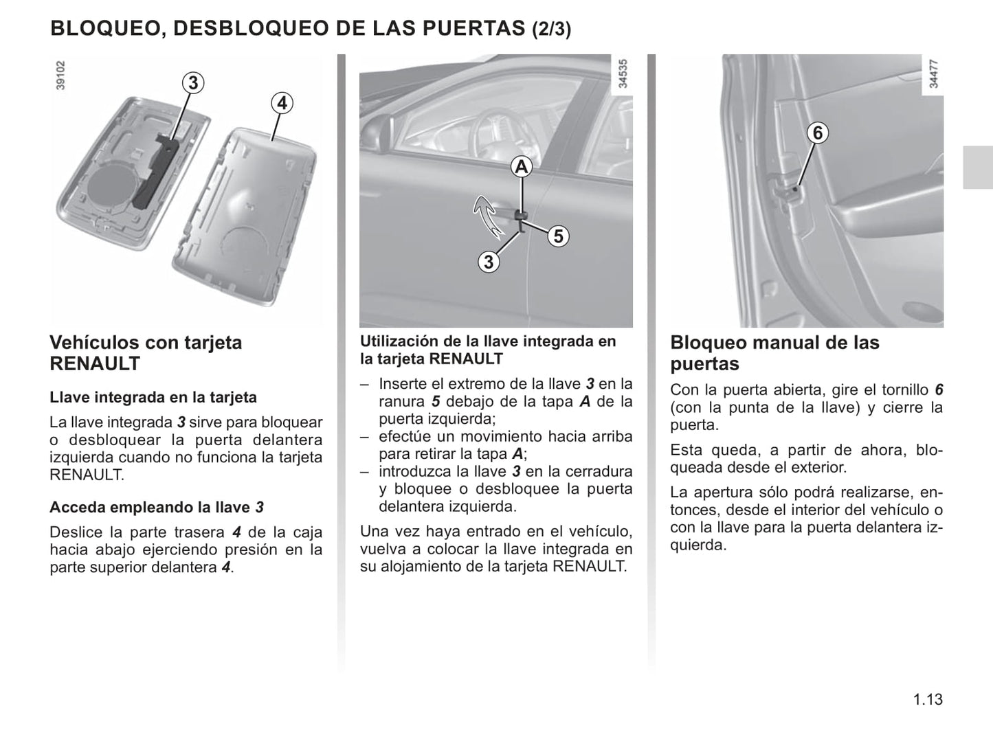 2018-2019 Renault Talisman Owner's Manual | Spanish