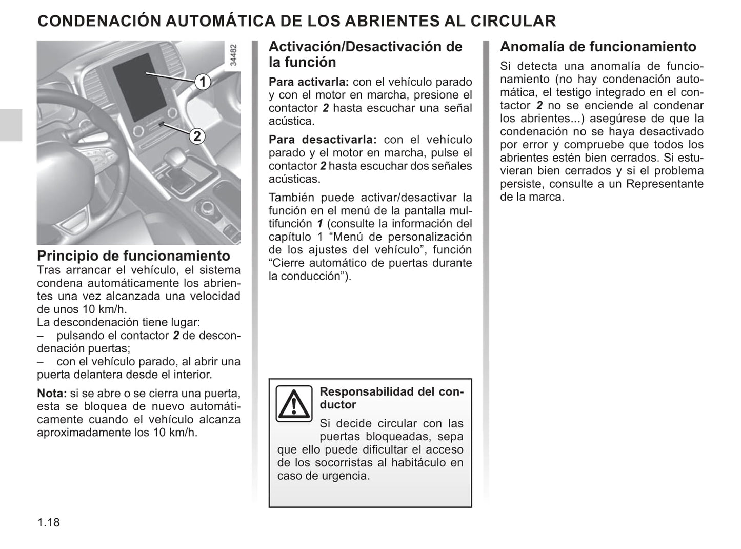 2018-2019 Renault Talisman Owner's Manual | Spanish