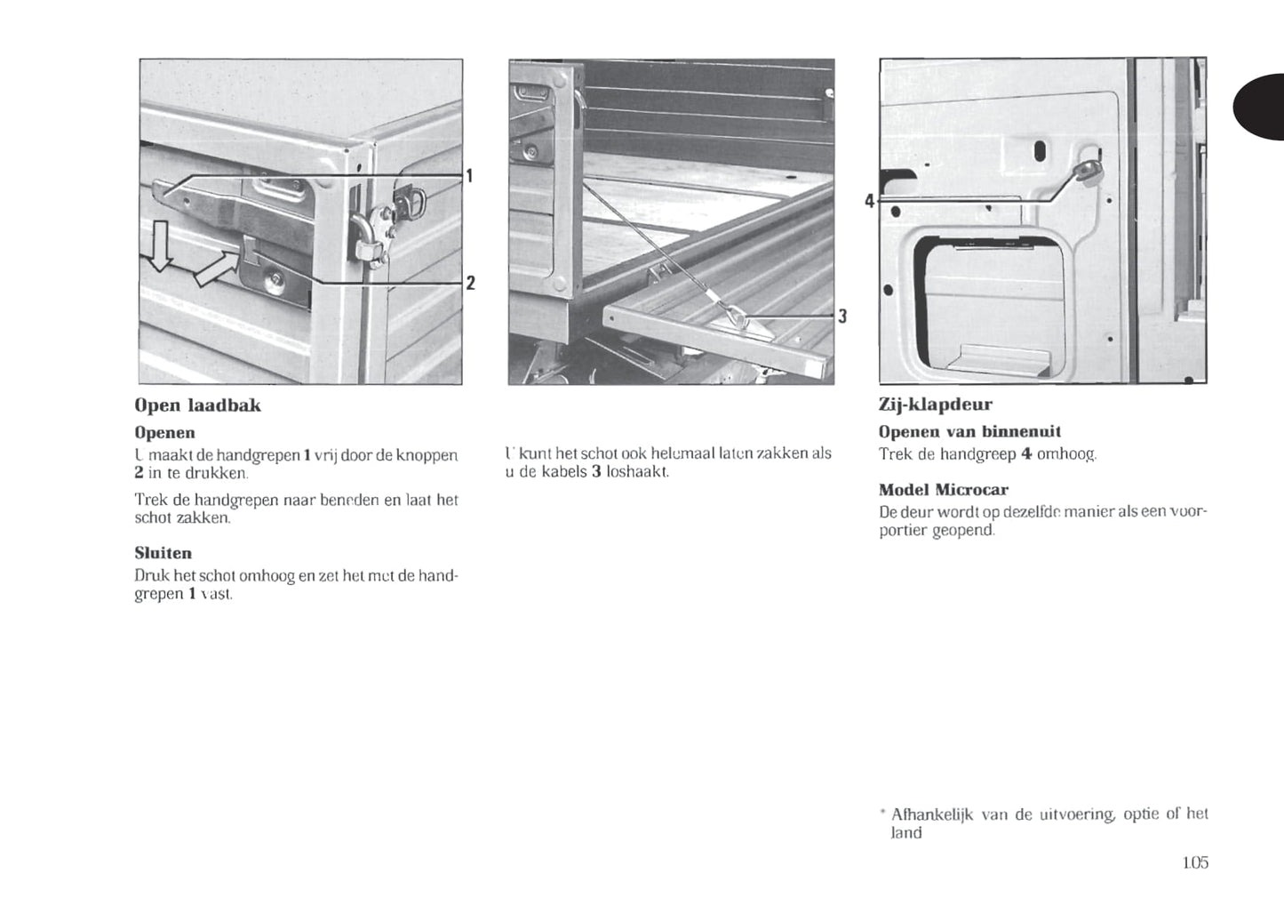 1998-1999 Renault Trafic Owner's Manual | Dutch