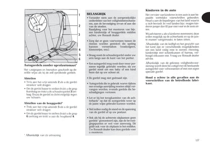 1998-1999 Renault Trafic Owner's Manual | Dutch