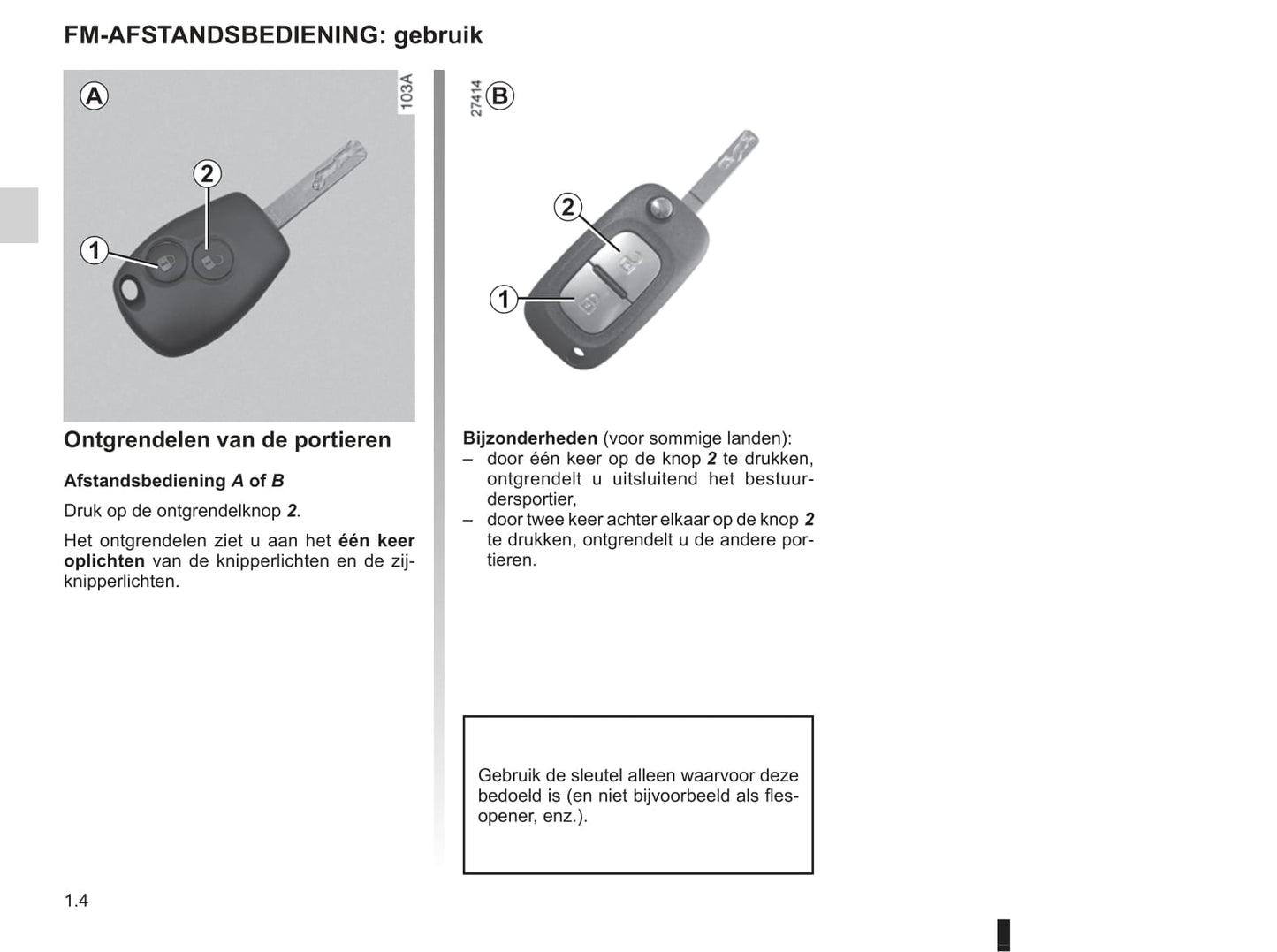 2008-2009 Renault Modus/Grand Modus Owner's Manual | Dutch