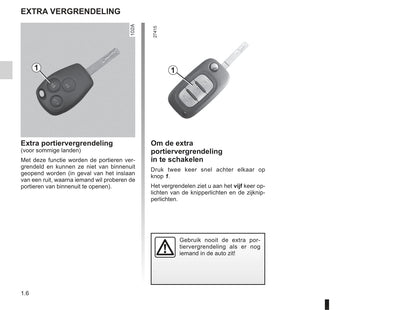 2008-2009 Renault Modus/Grand Modus Owner's Manual | Dutch