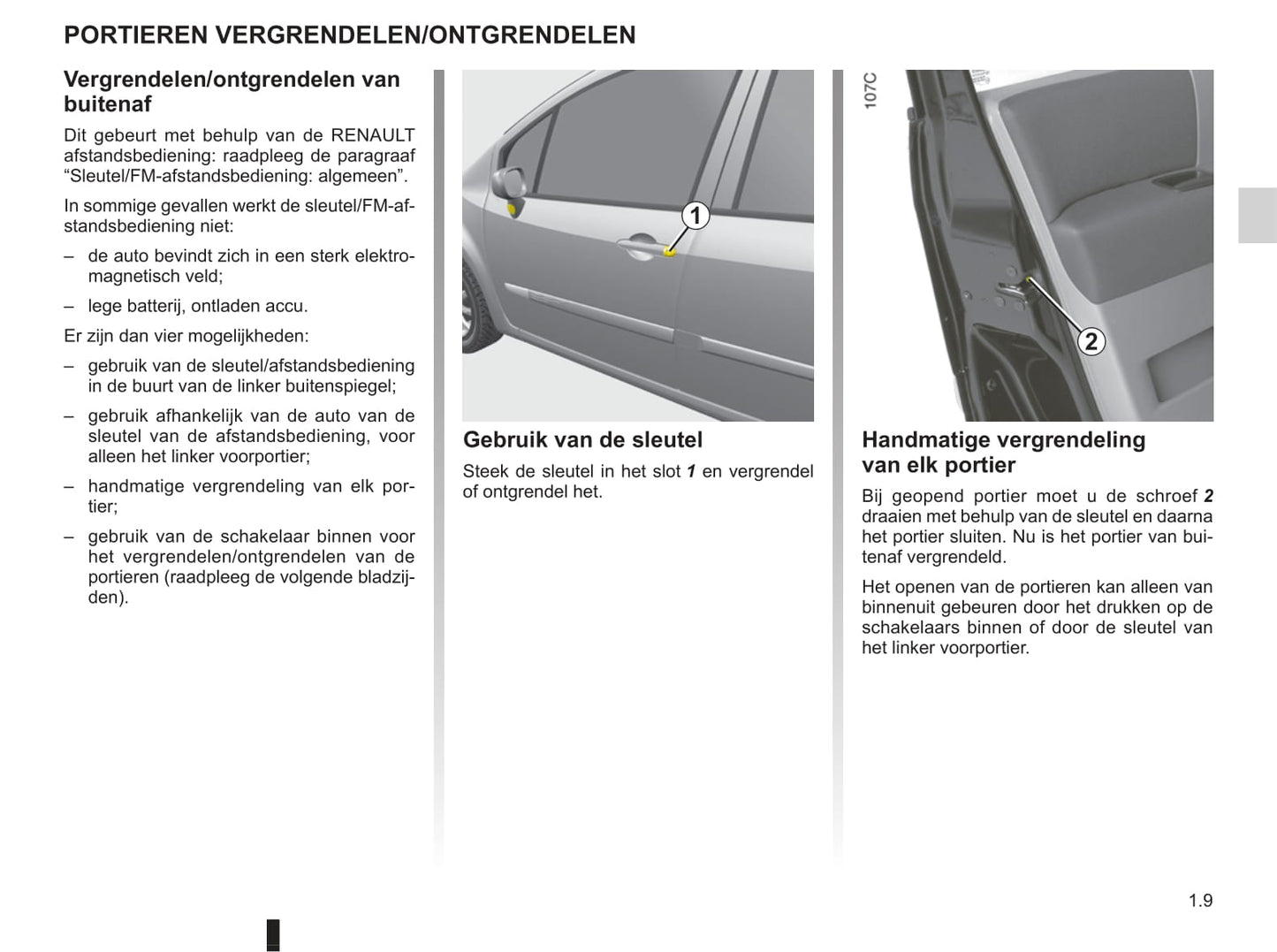 2008-2009 Renault Modus/Grand Modus Owner's Manual | Dutch