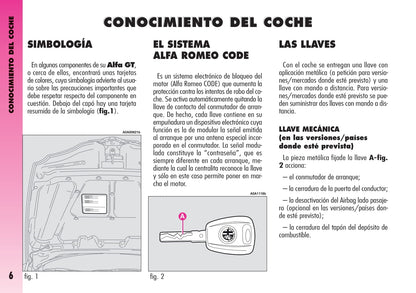 2007-2011 Alfa Romeo GT Bedienungsanleitung | Spanisch