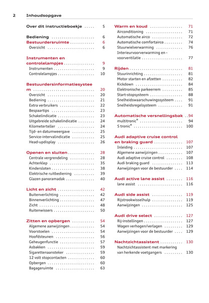 2011-2014 Audi A6 Avant Owner's Manual | Dutch