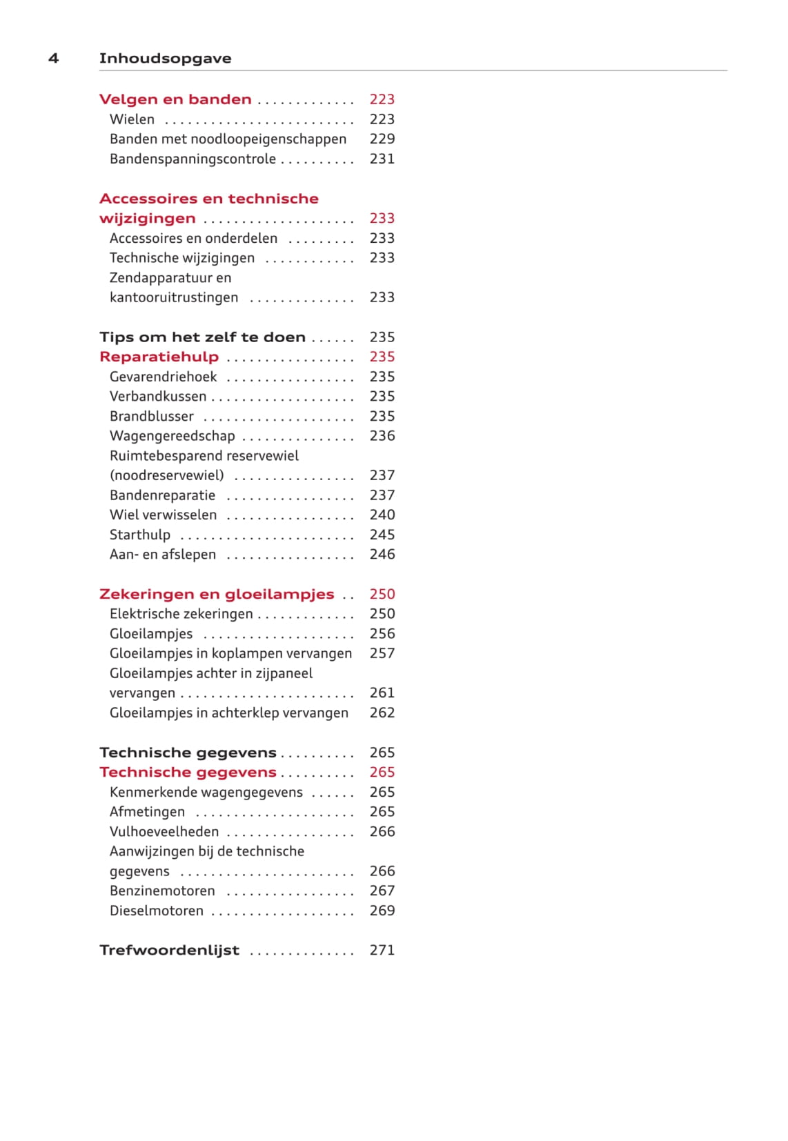 2011-2014 Audi A6 Avant Owner's Manual | Dutch