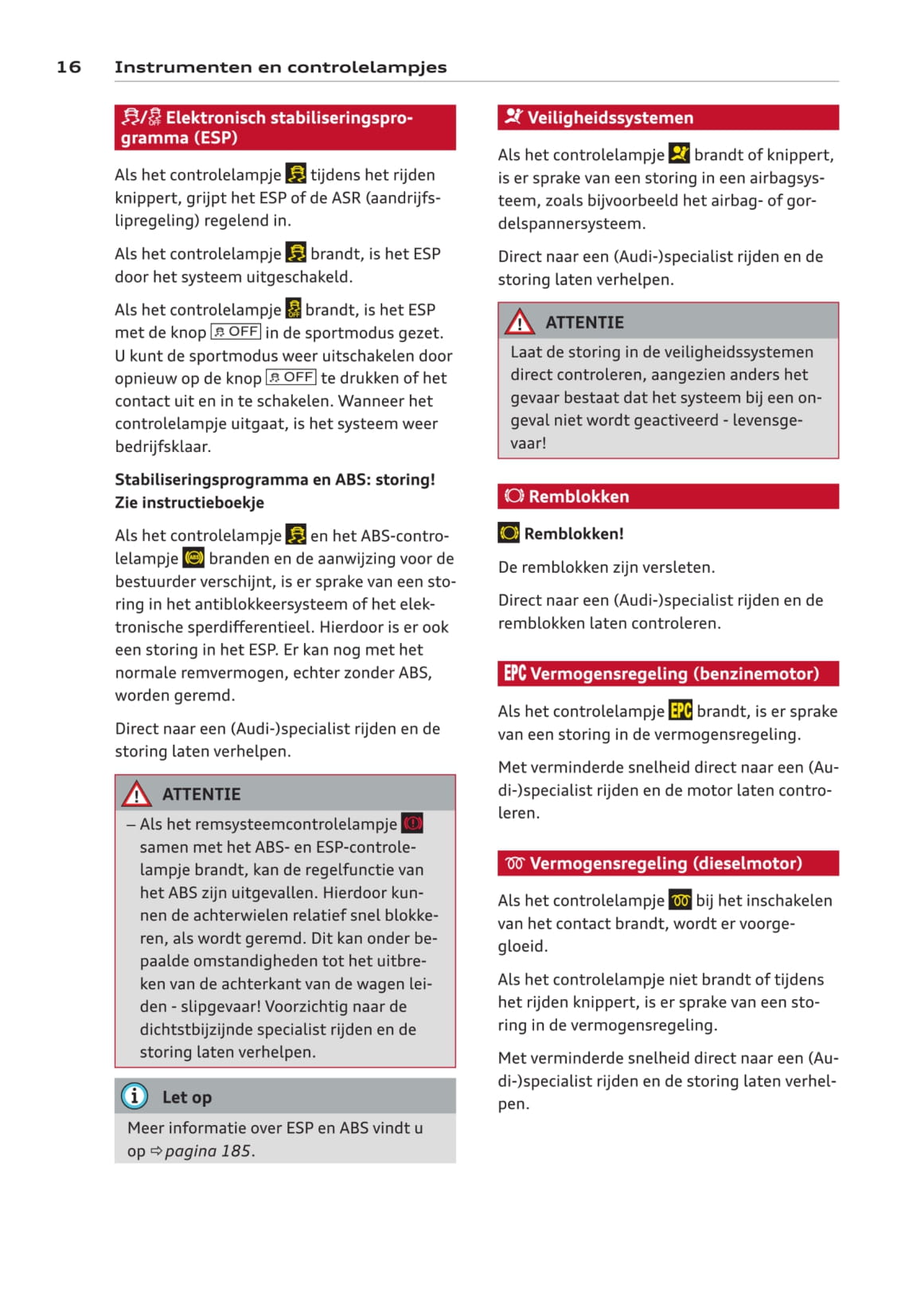 2011-2014 Audi A6 Avant Owner's Manual | Dutch