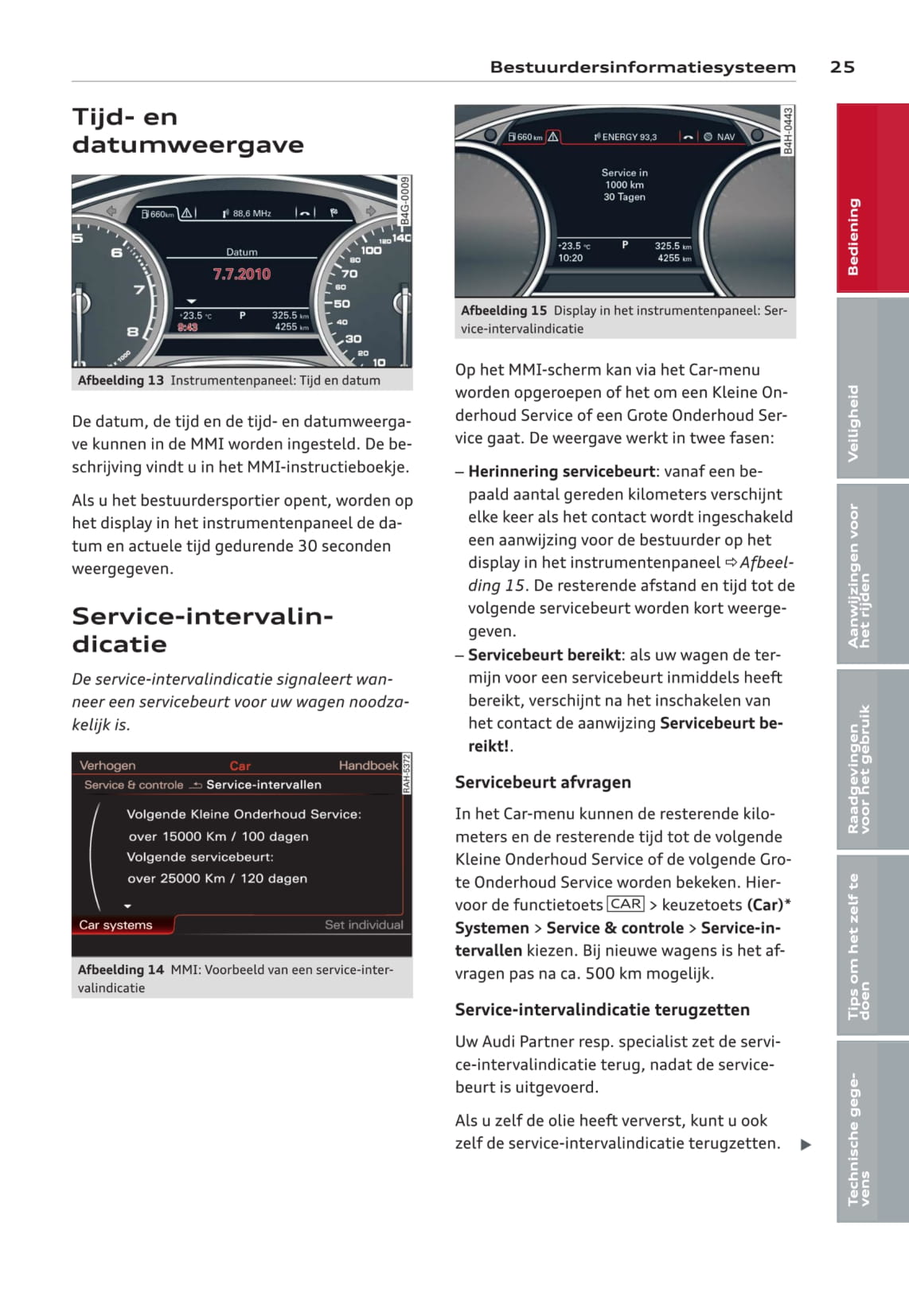 2011-2014 Audi A6 Avant Owner's Manual | Dutch