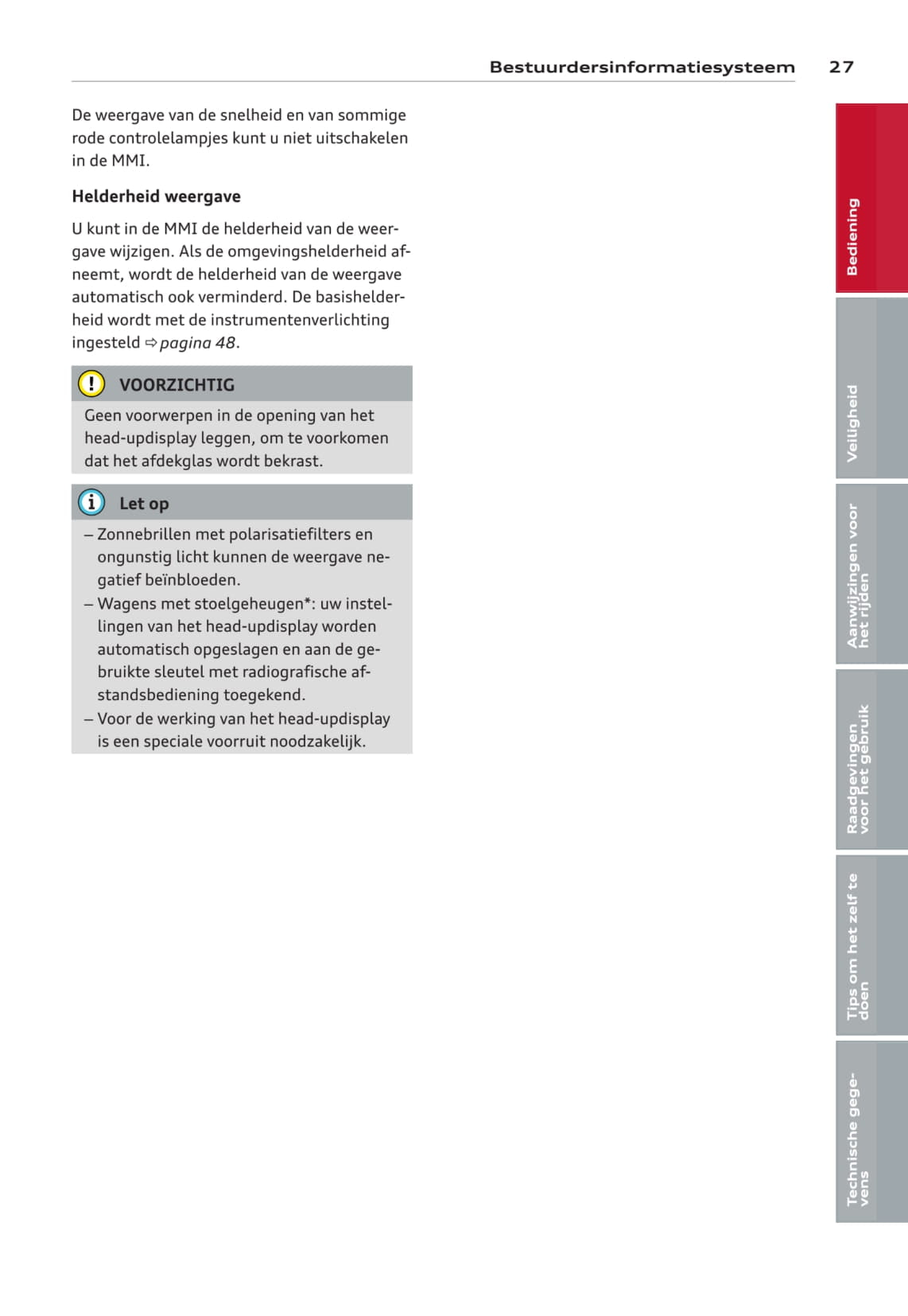 2011-2014 Audi A6 Avant Owner's Manual | Dutch