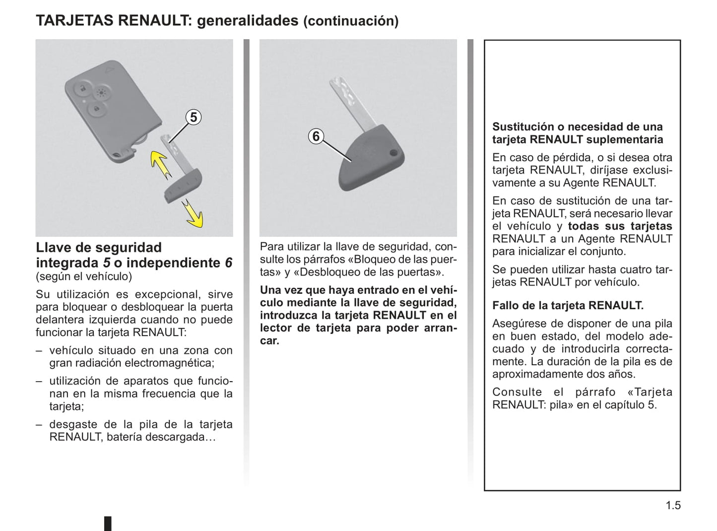 2009-2010 Renault Vel Satis Owner's Manual | Spanish