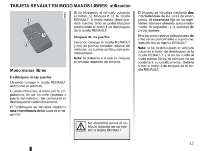 2009-2010 Renault Vel Satis Owner's Manual | Spanish