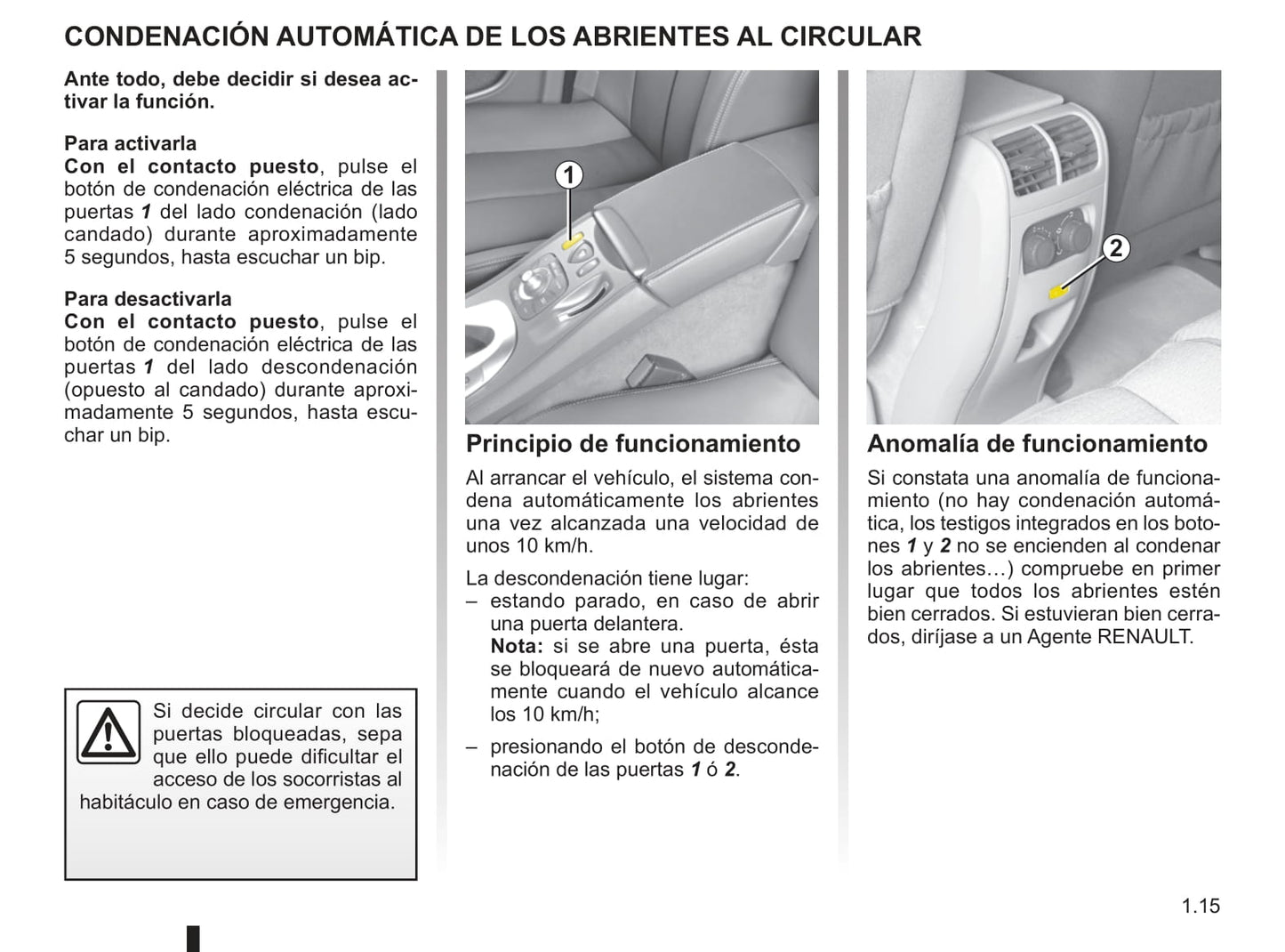 2009-2010 Renault Vel Satis Owner's Manual | Spanish