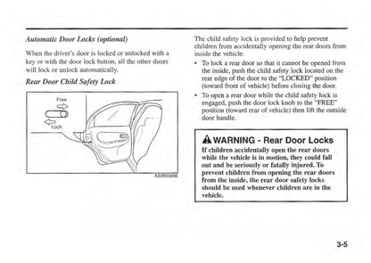 2001 Kia Sephia Owner's Manual | English