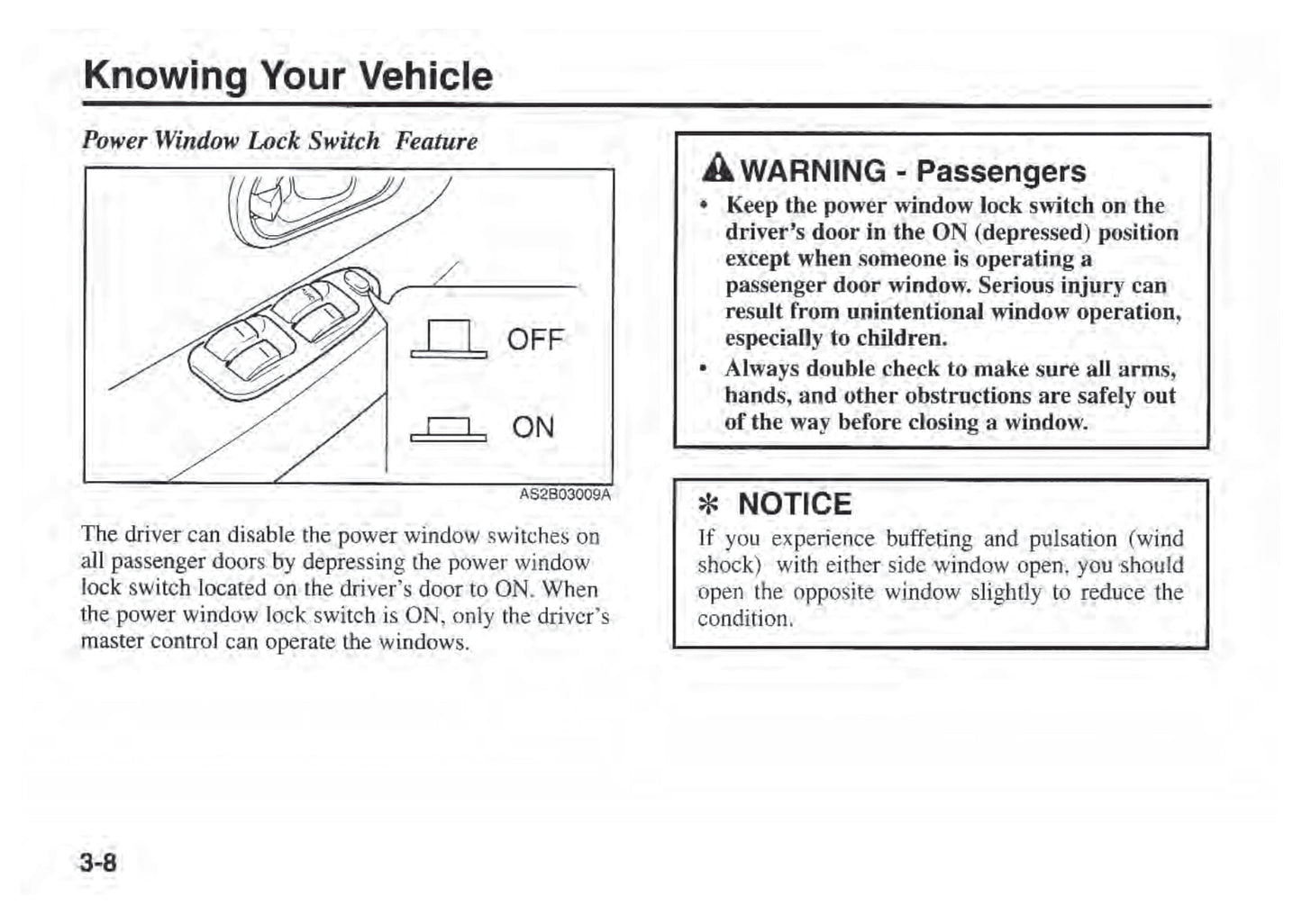 2001 Kia Sephia Owner's Manual | English