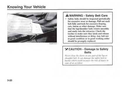 2001 Kia Sephia Owner's Manual | English