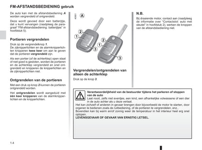 2016-2017 Renault Scénic/Grand Scénic Owner's Manual | Dutch