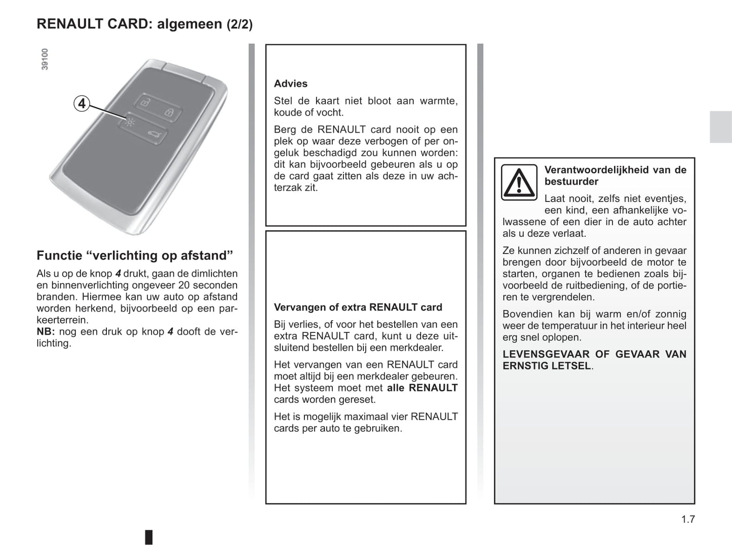 2016-2017 Renault Scénic/Grand Scénic Owner's Manual | Dutch