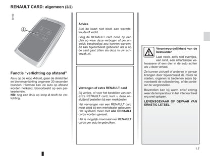 2016-2017 Renault Scénic/Grand Scénic Owner's Manual | Dutch