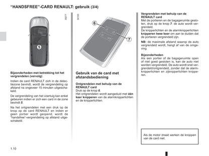 2016-2017 Renault Scénic/Grand Scénic Owner's Manual | Dutch