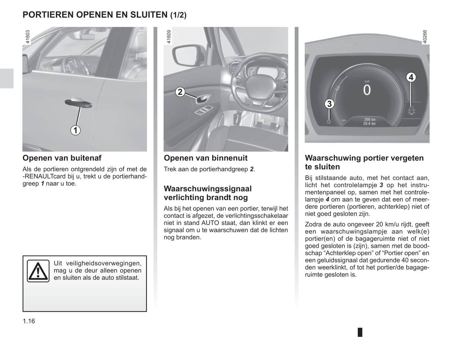 2016-2017 Renault Scénic/Grand Scénic Owner's Manual | Dutch