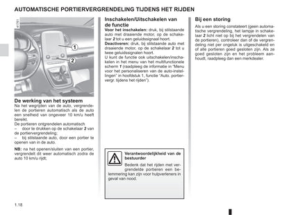 2016-2017 Renault Scénic/Grand Scénic Owner's Manual | Dutch