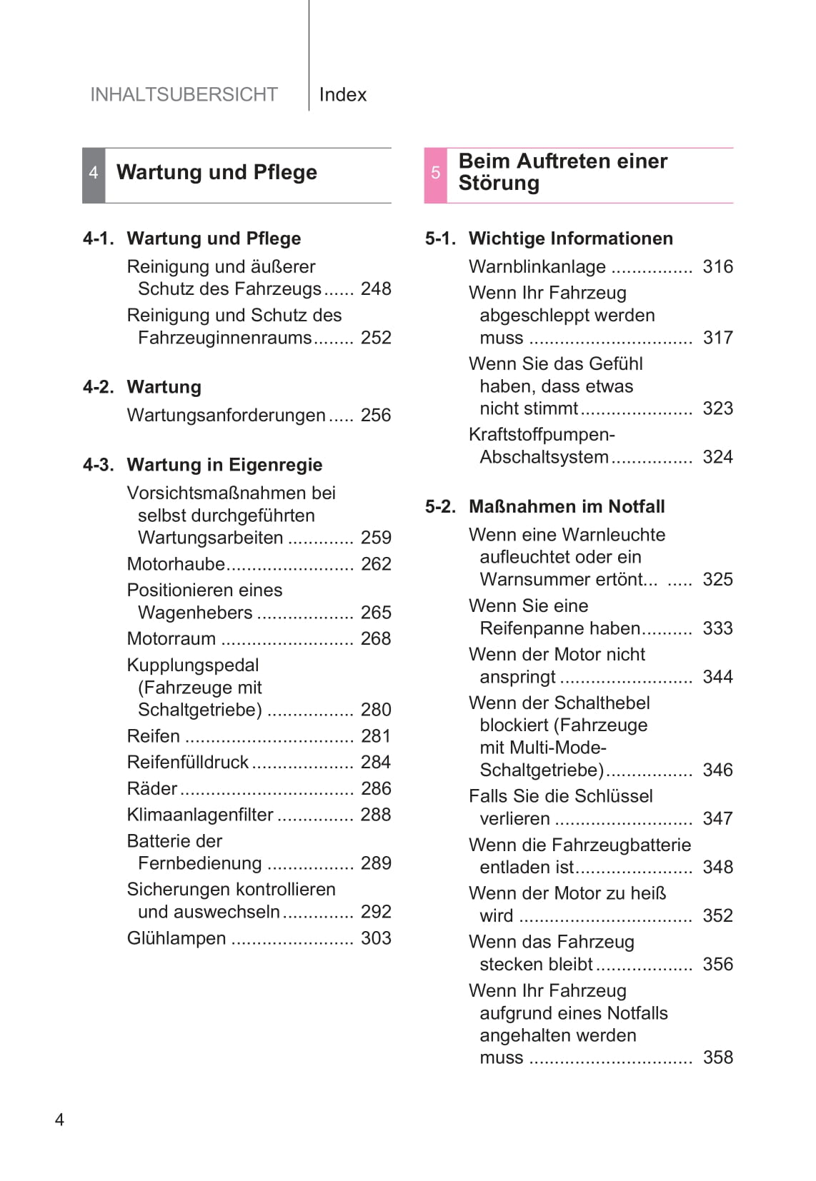 2013-2014 Toyota Aygo Owner's Manual | German