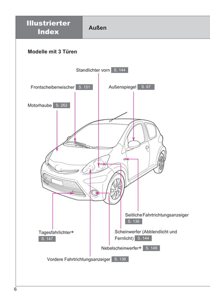 2013-2014 Toyota Aygo Owner's Manual | German