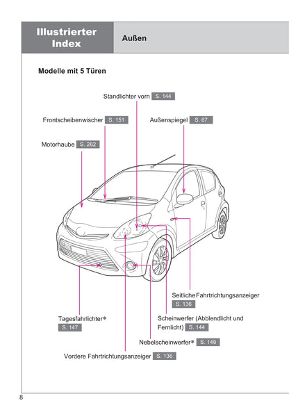 2013-2014 Toyota Aygo Owner's Manual | German