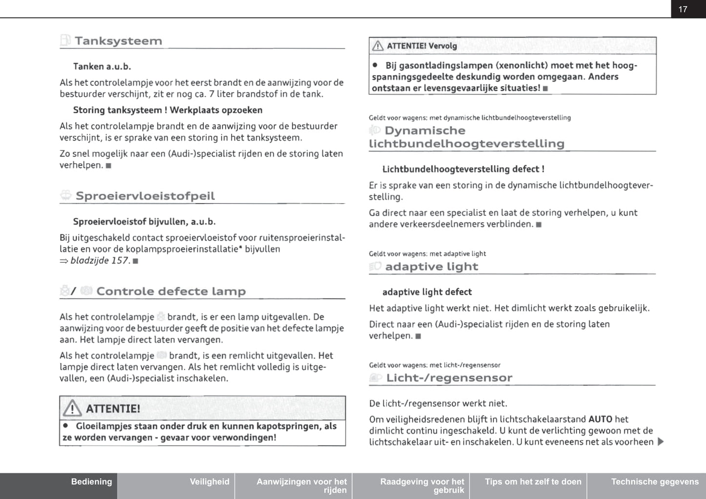 2008-2014 Audi TT Gebruikershandleiding | Nederlands