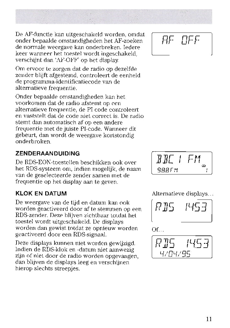 Ford Audio Handleiding 1996