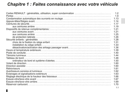 2014-2015 Renault Koleos Owner's Manual | French