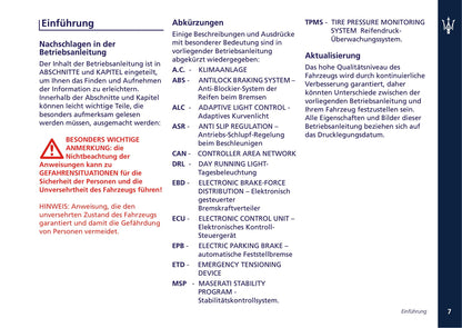 2008-2013 Maserati Quattroporte Bedienungsanleitung | Deutsch