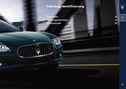 2008-2013 Maserati Quattroporte Bedienungsanleitung | Deutsch