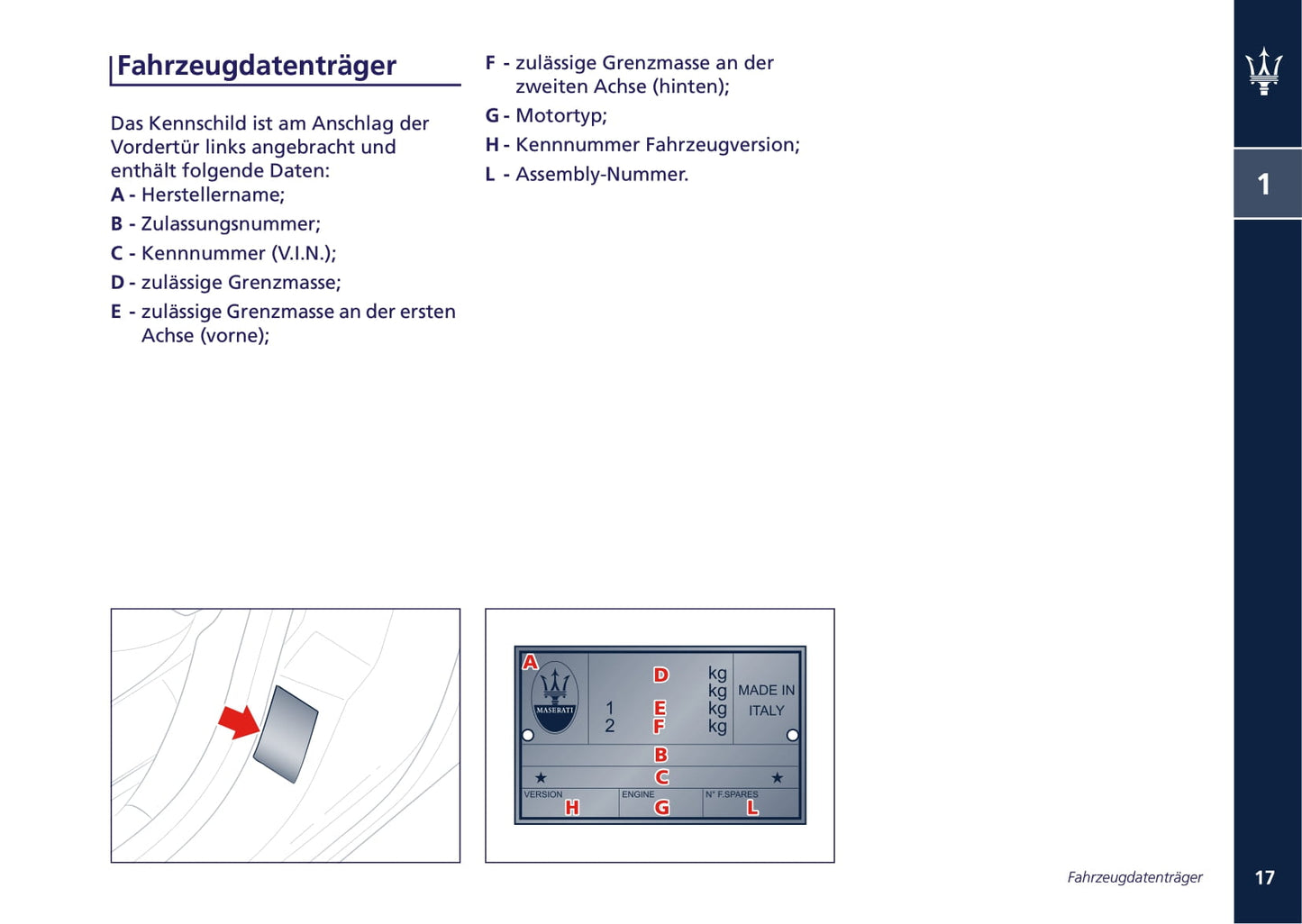 2008-2013 Maserati Quattroporte Bedienungsanleitung | Deutsch